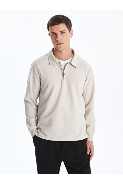 LC Waikiki Polo Neck Long Sleeve Men's Sweatshirt