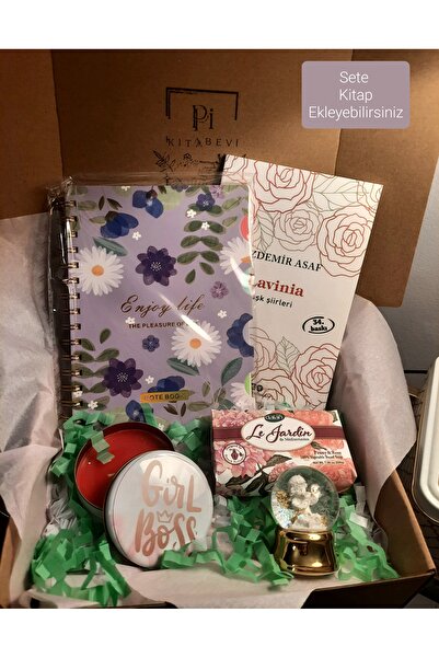 Pi Kitabevi Defterli hediye seti sevgiliye hediye kutusu konsept hediyelik yi...