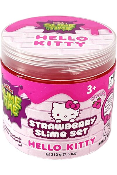 Addo سلايم سلايم برائحة الفراولة هالو كيتي، علبة واحدة، 212 غرام