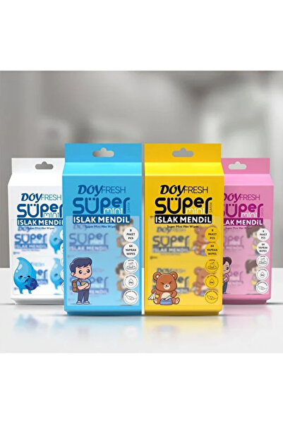 DOYFRESh Mini Islak Mendil Çanta, Cep Mendili Okul İçin Taşınabilir Hijyenik ...