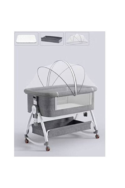 NKX سرير أطفال محمول وقابل للطي مع ارتفاع قابل للتعديل - سرير أطفال من الفولا...