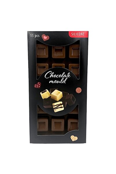 OEM Silicone chocolate mold, 15 cubes, non-stick, for chocolate, ice cream and cakes D