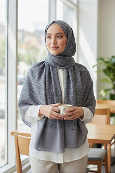 lune HAREM ŞAL GRİ LEOPAR