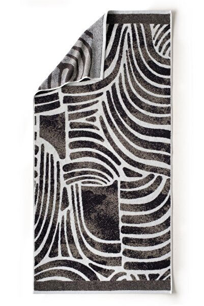 Cherx Pluma Yarn Dyed 2-Piece Bath Towel Set Stone 76X150