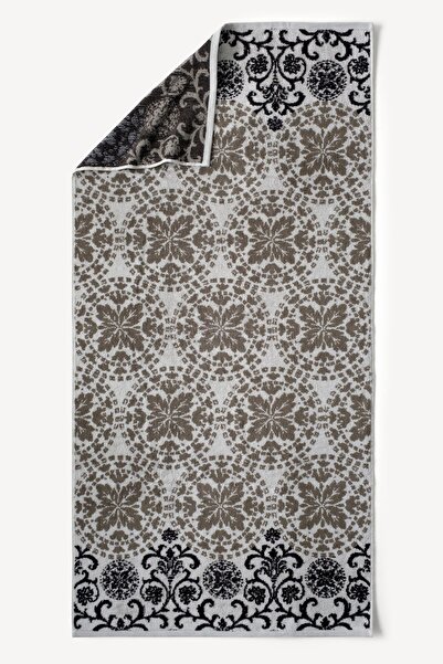 Cherx Matilda Yarn Dyed 2-Piece Bath Towel Set Stone 76X150