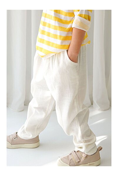 LC Waikiki Carrot Pants Ecru Linen