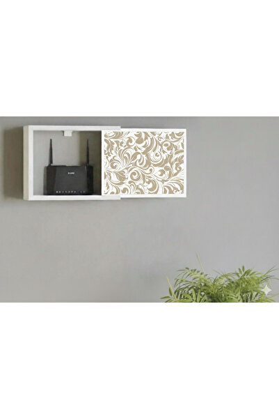 ERİK ATELİER DESENLİ DEKORATİF MODEM VE SİGORTA SAKLAMA KUTUSU KABLO WİFİ GİZ...