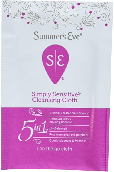 Summer's Eve مناديل تنظيف سمرز إيف سينس، عبوة من 5 قطع، 24 قطعة