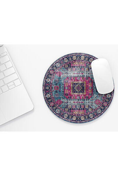 riyaz Carpet Patterned 9 Round Mousepad, Mouse Pad, Diameter: 19.50 cm