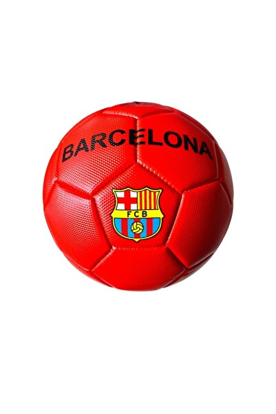 OEM Soccer ball, FC Barcelona, PVC, size 5, Red