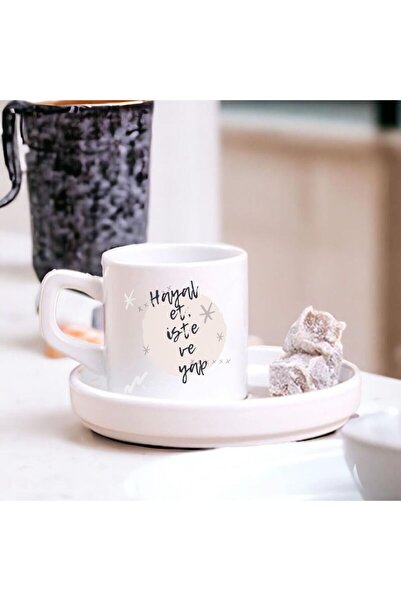 Çılgıntrend Imagine, Desire, and Do – Inspirational Turkish Coffee Cup – Moti...
