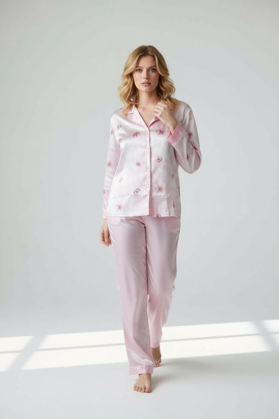 Butik Bol Kalıp Satin Fine Quality Nightgown