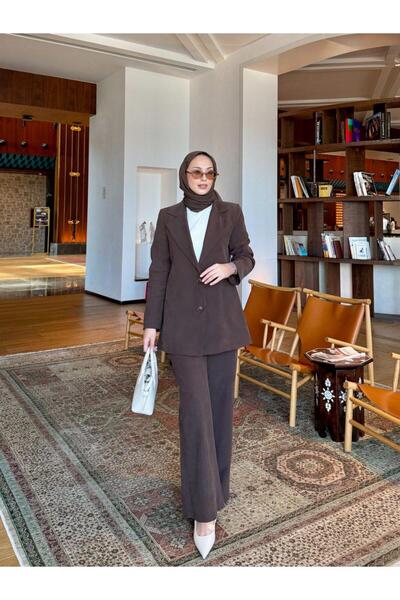 QASHE Double Breasted Blazer Set