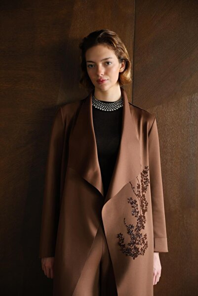 Noi Scuba Shawl Collar Floglu Jacket