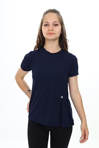 Toontoy Tricou cu mânecă scurtă și pliuri pentru fete