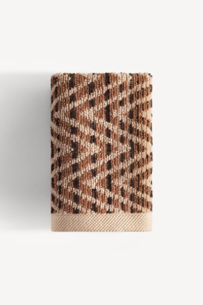 Cherx Zyon Фарбована нитка 6-пакетний набір рушників для гостей Карамель 30x30