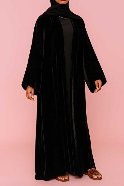 MayaCloset مخمل فاخر دافئ مع كيمونو نيدا و فيراس و عباية (مع بطانة داخلية) - مثالي لفصل الشتاء