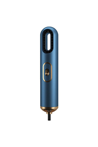 ABYZ Στεγνωτήρας μαλλιών, μοτέρ υψηλής ταχύτητας, 3 ρυθμίσεις θερμοκρασίας, γρήγορο και αθόρυβο στέγνωμα, 800W, μπλε/χρυσό