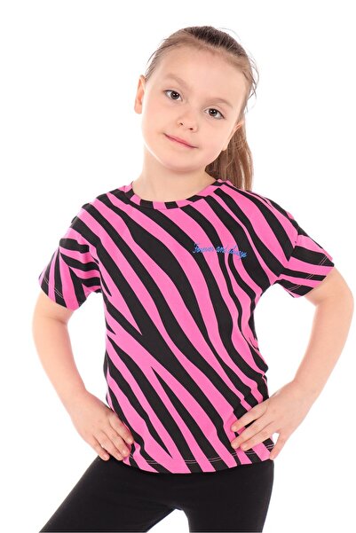 Toontoy Κοριτσίστικο μπλουζάκι με κοντό μανίκι με τύπωμα Crew Neck