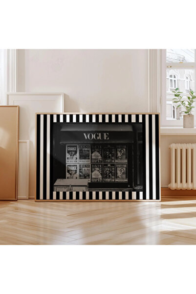 luxorpixels ÇERÇEVESİZ Voguee Duvar Posteri Trend Moda Ofis Dekoru Vintage Vo...