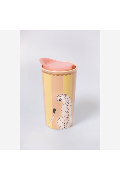 YVONNE ELLEN Animals Pink Porcelain Mug 300 ml