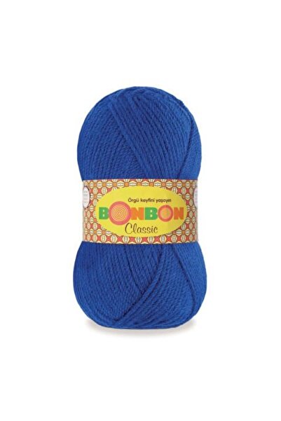NAKO 5 Pieces Bonbon Classic Hand Knitting Yarn 98488 S Cobalt Blue