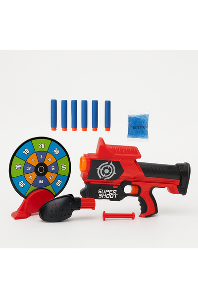 OEM Set de jucărie Super Shoot 2 în 1 cu țintă, mărgele de apă și săgeți EVA