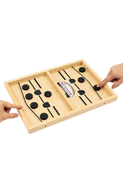 BaoBao Joc de îndemânare Winner Foosball din lemn – Rapid, interactiv și dist...