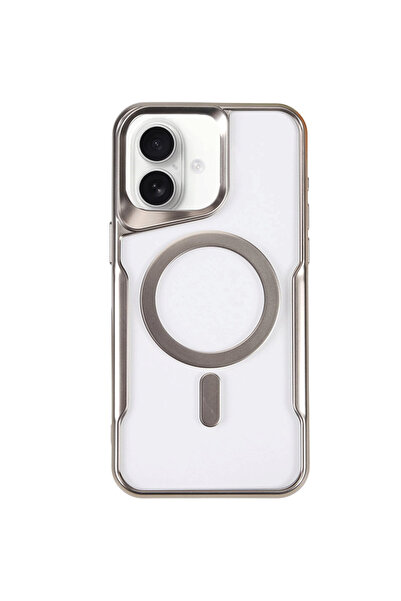 ceppark Newface iPhone 16 Plus Case Boyi Magsafe Silicone Cover - Silver