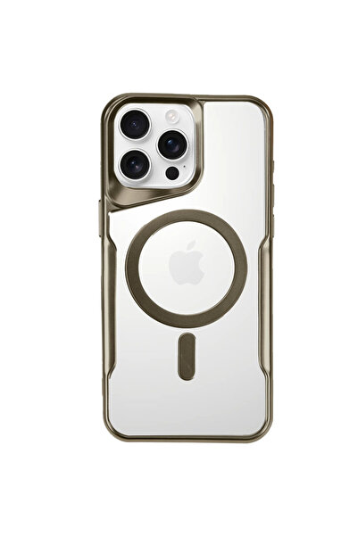 ceppark حافظة Newface لهاتف iPhone 16 Pro Boyi Magsafe من السيليكون - صحراوي