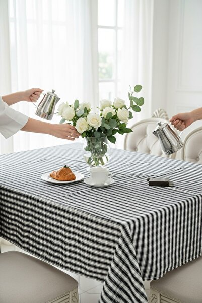 Sofline 100% Cotton Checkered Table Cloth (170X170 cm) |   Pötikare Picnic Mat