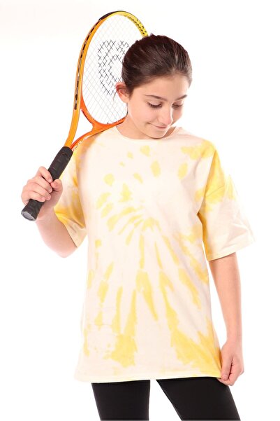 Toontoy Girl's Printed Crew Neck Short Sleeve T-Shirt