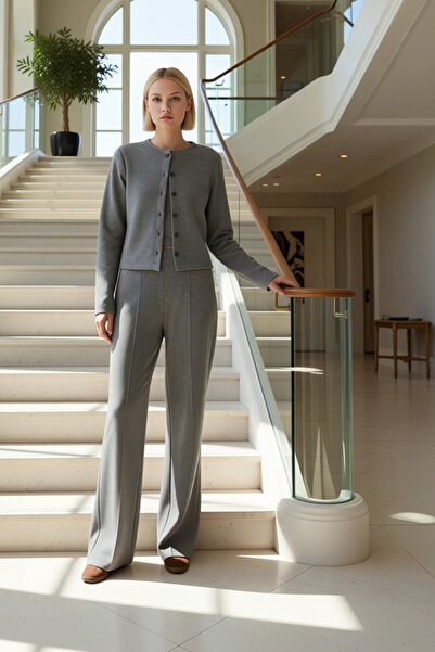 BENERLY Women's Top and Bottom Thessaloniki Knitted Buttoned Cardigan Tank To...