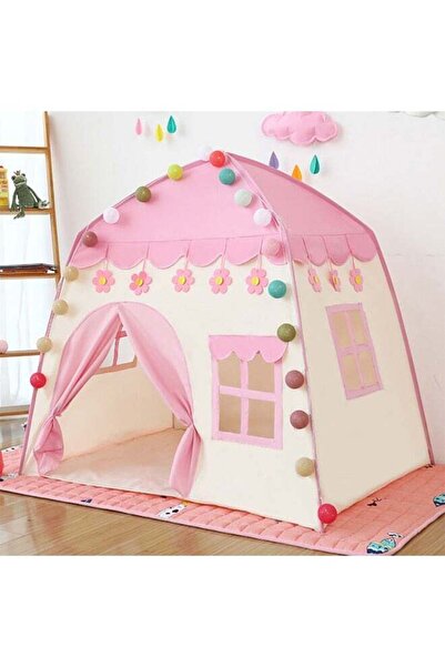 BLOOMING TIME Greenhouses With Ball Lights - Indoor/Outdoor Princess Play Tent