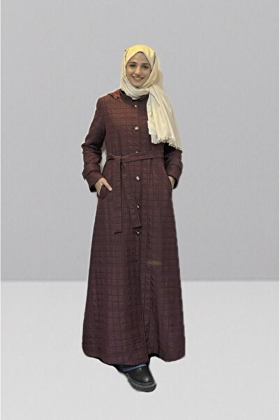 GLR&GYM ARZUGÜL KADIN BÜYÜK BEDEN MEVSİMLİK ASTARLI DÜĞMELİ KAPİTONE MONT