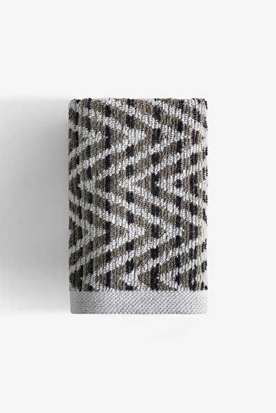 Cherx Zyon Фарбована нитка 6-пакетний набір рушників для гостей Камінь 30x30