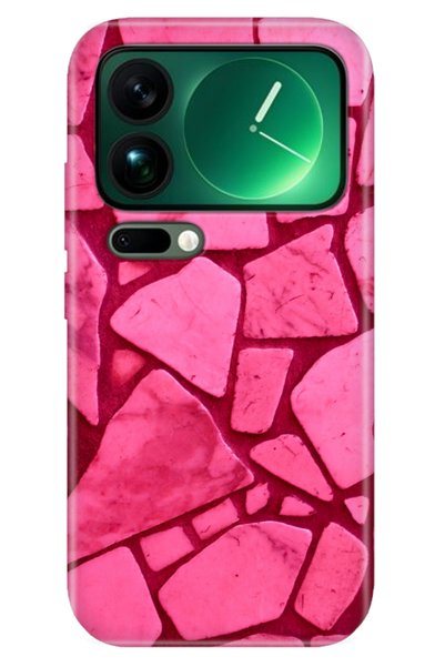 Cekuonline Xiaomi Mi 17 Pro Max Case Patterned Silicone Printed Cover Pink Co...