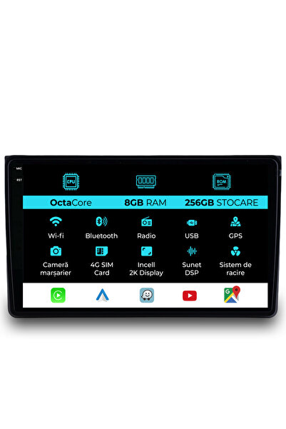 NavStore Ειδική πλοήγηση Audi A4 (2001-2008), 2K, 8Gb Ram, 256Gb αποθηκευτικό...