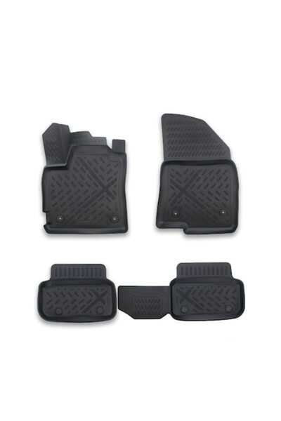 OEM Set de 4 covorașe 8D pentru Dacia Duster I (2012-2017) – Cauciuc, Imperme...