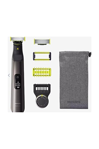 Philips Oneblade Pro QP6551/15 Yüz ve Vücut Tüy Alma Makinesi, Koyu Gri 360 Derece