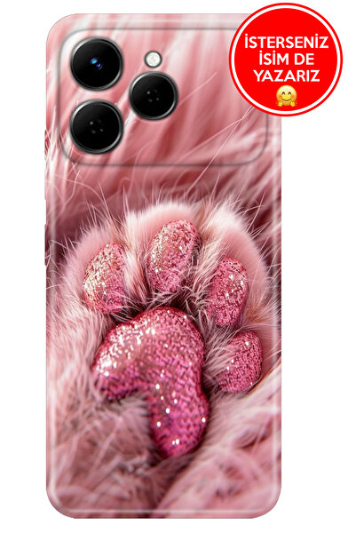 TECNO Spark 40 4G Kılıf Rubber Esnek Silikon Tam Koruma SüslüPaticik