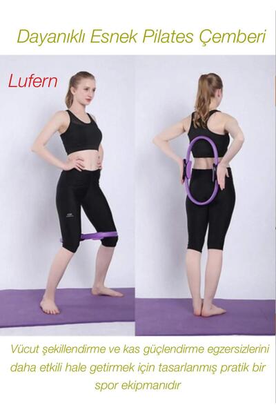 Dayanıklı Esnek Pilates Çemberi Yoga Rehabilitasyon Vücut Şekillendirme Kas Güçlendirme Duruş Kalça
