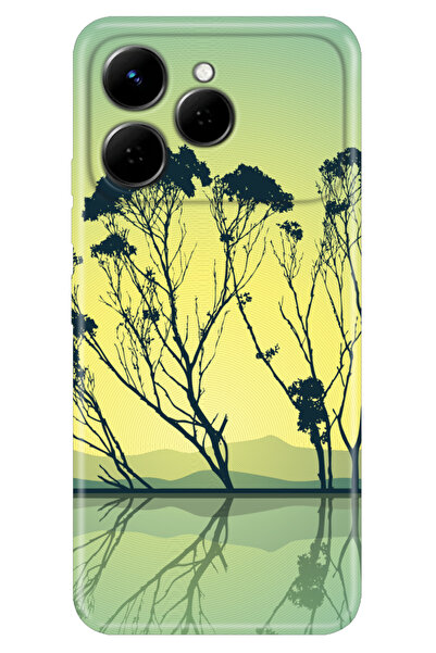 TECNO Spark 40 4g (Km5N) Case Patterned Silicone Printed Cover Sunset Amazon
