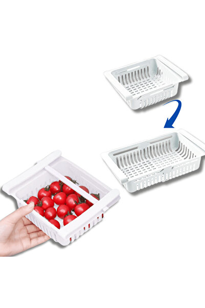 OferteTop Set de 4 Rafturi Extensibile pentru Frigider cu Sistem de Fixare și...