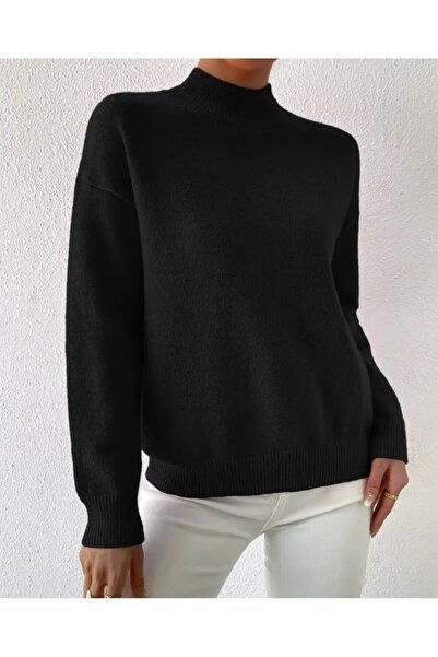 soonaksesuar   Women's Long Sleeve Turtleneck Knitwear Blouse
