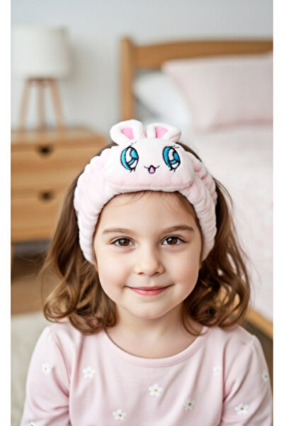 Mufincollection Bandă de păr pentru copii cu model de iepure de pluș – moale și elastică