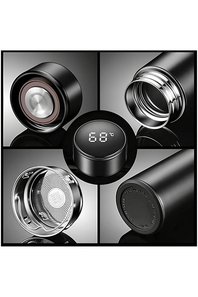 Generic Smart LED Water Bottle 1000ml – Stainless Steel Insulated Thermos Flask with Temperature Display