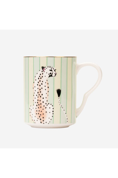 YVONNE ELLEN كوب حيوانات من البورسلين الأخضر 350 مل