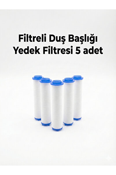 SUVİA Filtreli Duş Başlığı Yedek Filtresi 5 Adet - Su Arıtmalı Pamuk Filtre
