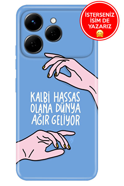 TECNO Spark 40 4G Kılıf A Kalite Baskılı Art Silikon Dünya Ağır